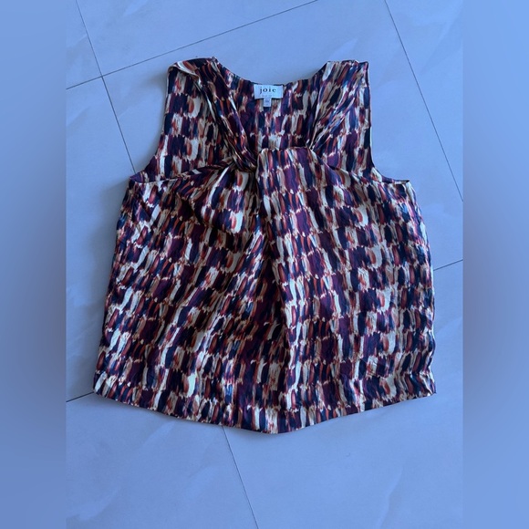 Joie Women's Yellow Silk Malta Halter Blouse Top Size L $198 Lightweight Gold - Picture 13 of 15